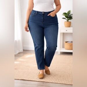 Gloria Vanderbilt Amanda Classic Tapered Jeans Dark Wash Women’s Size 16W Short